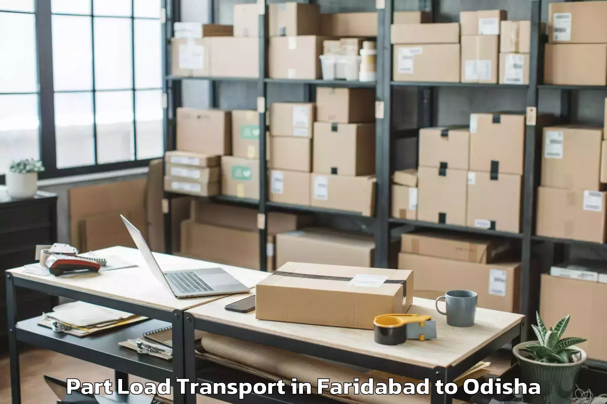 Faridabad to Agarpada Part Load Transport